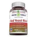 Hämmästyttävä Formula Red Yeast Rice 1200mg per tarjoilu kapselit täydennysosat Ei-GMO 