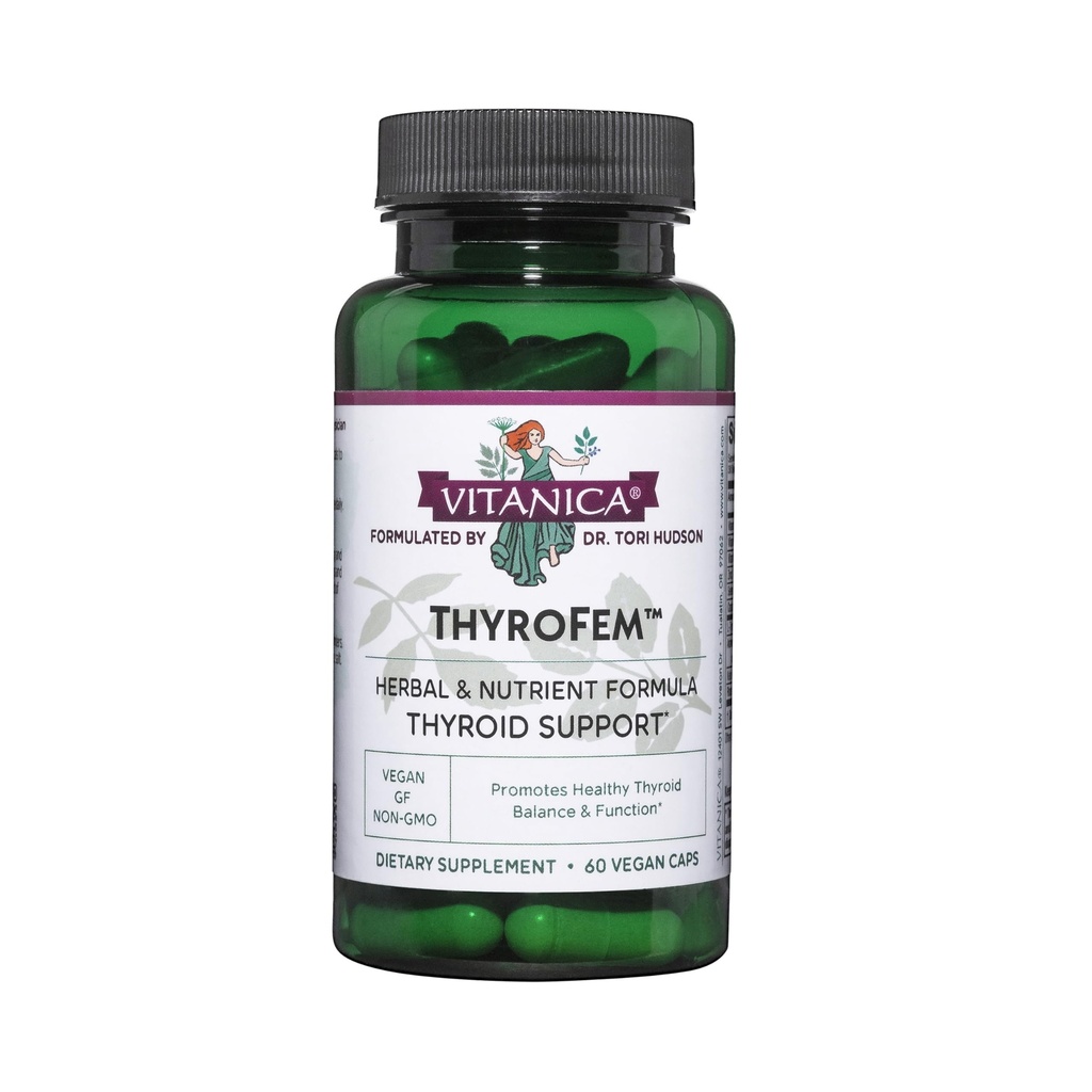 Vitanica ThyroFem, Kilpirauhasen tuki, Vegan, 60 kapselia
