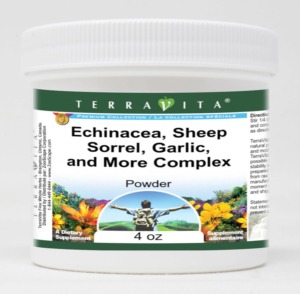 Echinacea, Lampaat Sorrel, Valkosipuli ja More Complex Powder (4 oz, ZIN: 516903) - 3 pakkaus