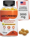 Kreatiini Monohydraatti Gummies 3000 mg per tarjoilu . Creatiini infusoitu Gummies lisätä voimaa ja rakentaa lihasten, vegaaninen, sitruunan maku, 60