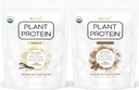 Ren mat: Växtbaserad proteinpulver med probiotika | Organisk, ren, all naturlig, vegan, vegetarisk, hel superfood näringstillskott med inga tillsatser | Keto (Vanilla + Chocolate)