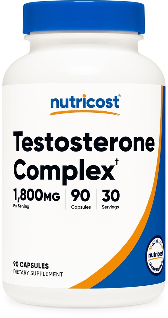 Nutricost Testosteronin tukikompleksi (90 kapselia) -1800mg per tarjoilu