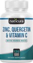 Sinkki Quercetin kanssa C-vitamiini ja Yerba Mate - 4-in-1 Ravitsemus Immunomy Support Supplement - 120 kasviskapselit - Valmistettu Yhdysvalloissa