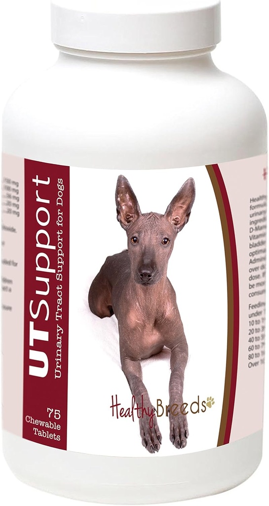 Terveet rodut Xoloitzcuintli Cranberry Chewables - UT-tuki - Tehokas taistelussa haitallisia bakteereja ja ehkäistä infektioita koiran rakko - 75 Count