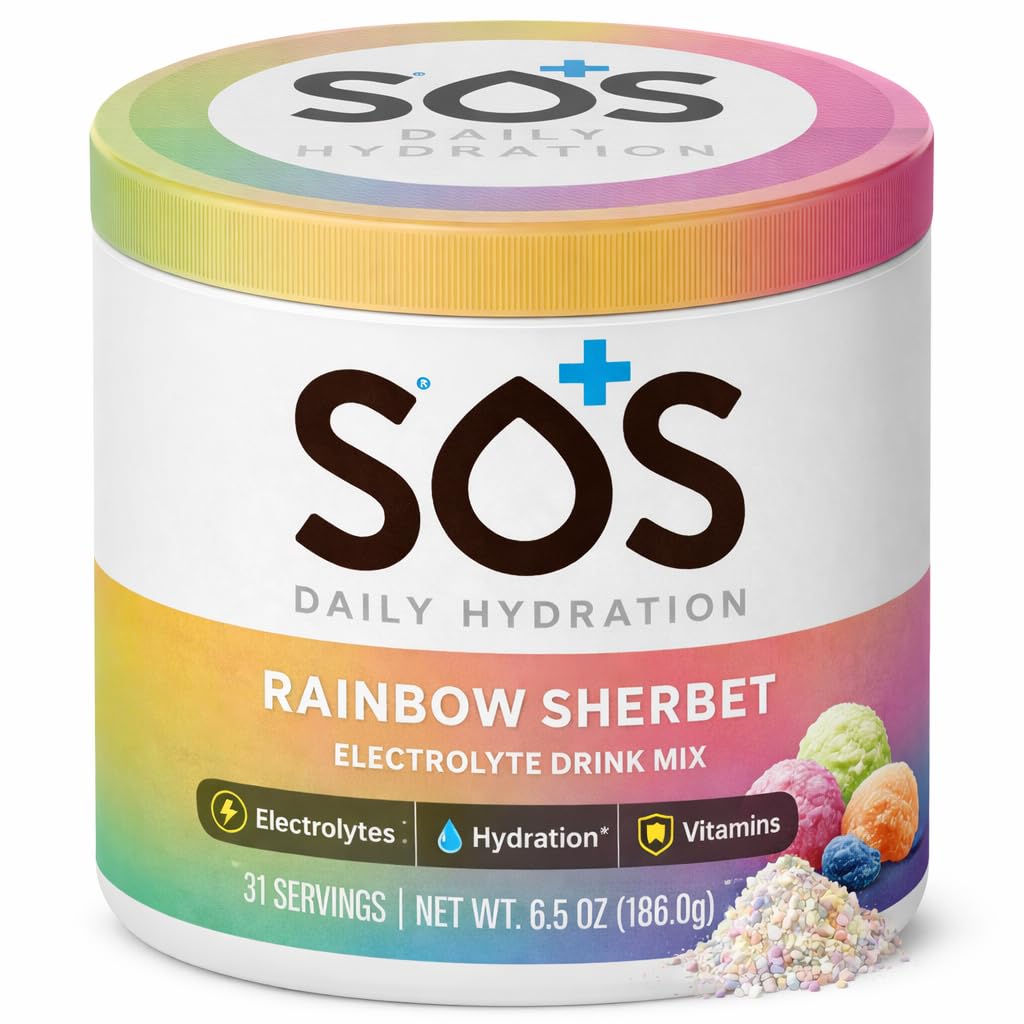SOS Hydraation Elektrolyyttijauhe juoma Mix 31 tarjoilut ... Alhainen sokeri 15 Calorie ...