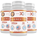 Genex Formula Quercetin 500 mg (60 kapselia) Ei-GMO, Gluteeniton (3 pakkaus)