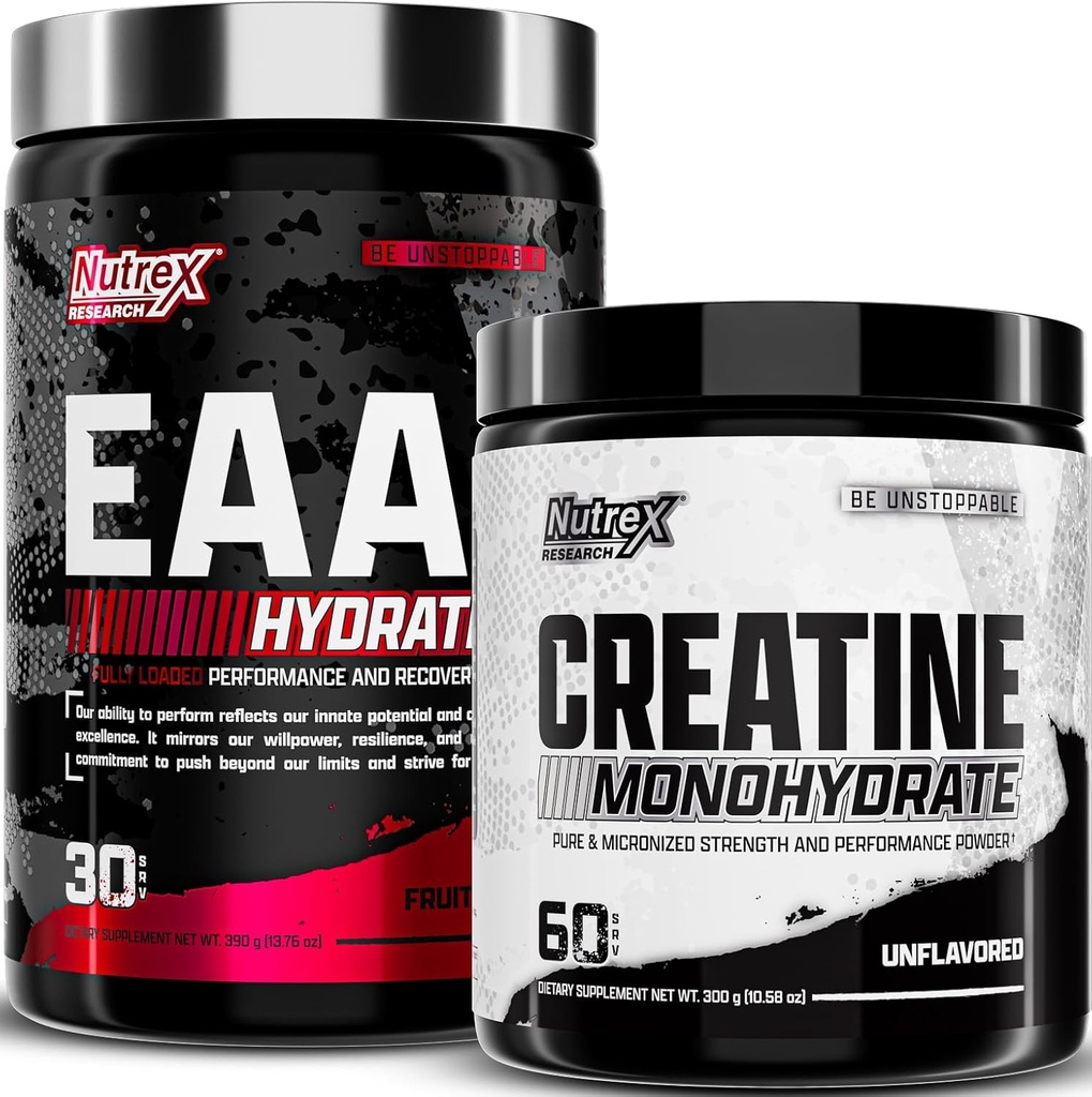 Nutrex Research EAA Hydration Fruit Punch & Creatiini Monohydraatti Powder