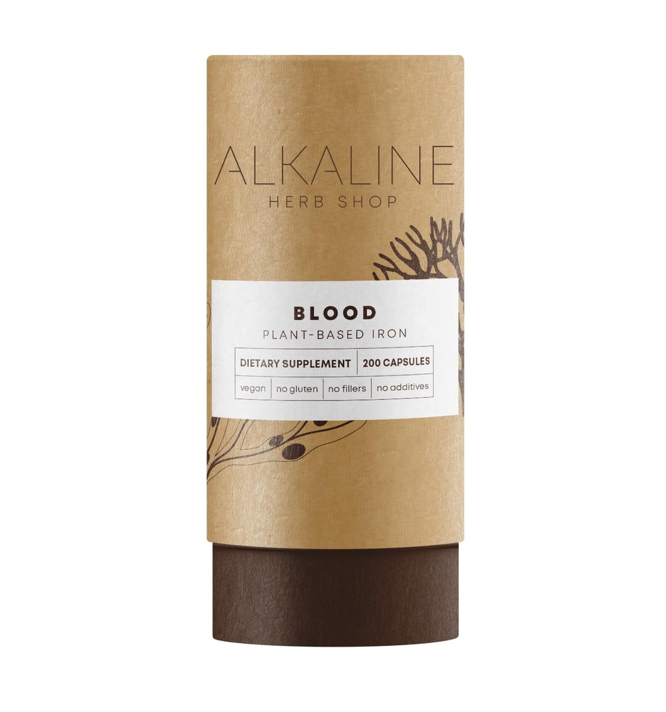 Emäksinen Herb Shop Blood Supplement 200 kapselia (rauta)