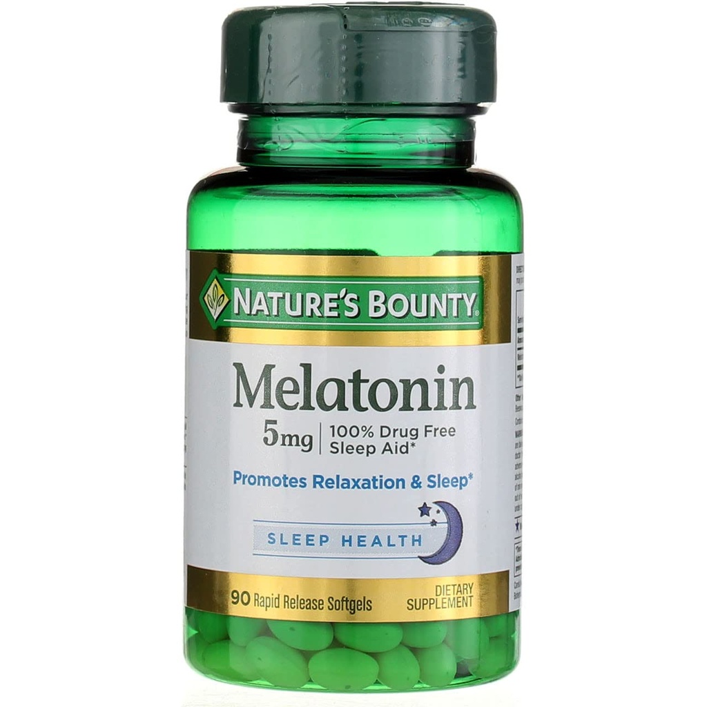 Luonnon Bounty Melatoniini 5mg, 60 tablettia