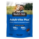 Nutri-Vet Adult-Vite Plus Dog Multivitamiini pehmeä purukumia, Päivittäinen koira täydentää vitamiineja Minerals ja antioksidantteja, tukee ihoa, immuuni, nivelten ja Gut Health, Tasty Chicken Flavor, 70 kreivi