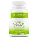 Multi Collagen Peptides kapselit - ei-GMO&Gluteeniton tyyppi I, II, III, V, X Hydrolysoitu kollageeni täydentää C-vitamiini - tukee terveet hiukset, iho, kynnet, & nivelet - 120 CPS