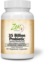 35 miljarder probiotisk CFU med 8 stammar 60-Vegcaps - Sustained Release Technology, Motstå magsyra, hållbarhetsstabil - Stöd för hälsosam matsmältning och intestinal ekologi gynnsam intestinal Flora