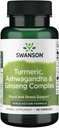 Swanson Full Spectrum Turmeric Ashwagandha & Ginseng Complex 60 kapslar