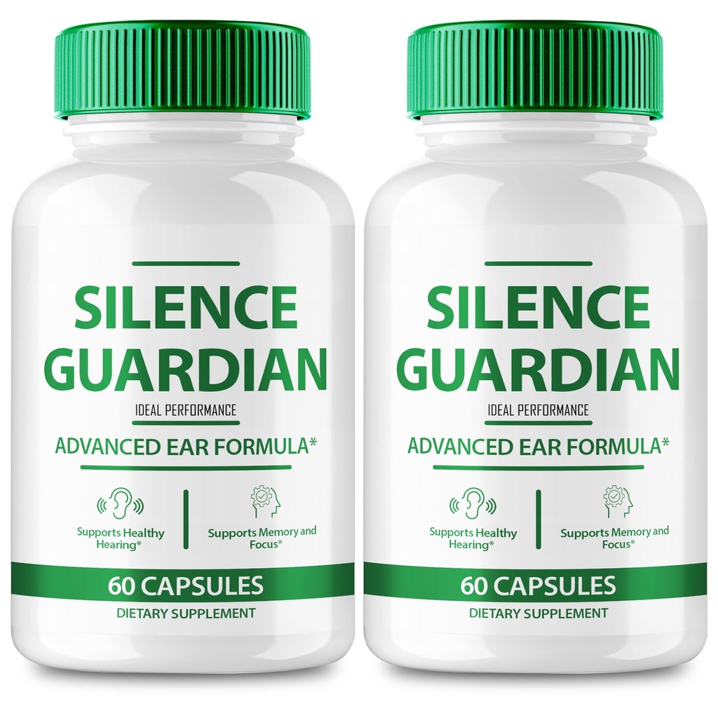 Silence Guardian Tinnitus Relief för Ringing Ears Capsule, Silence Guardian Ring Clear Tinnitus Pills, SilenceGuardian Ear Tinnitus Supplement, Ear Ringing Tinnitus, SilenceGuardian Reviews (2 Pack)