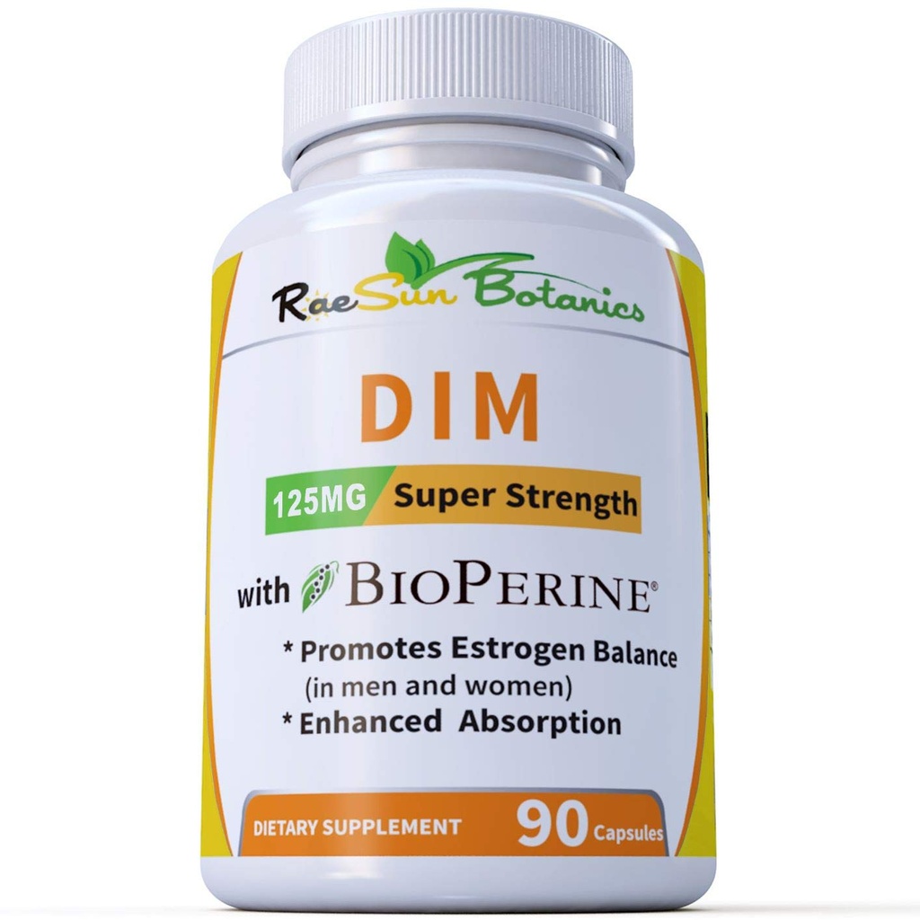 DIM täydentää 125mg - DIM Diindolyylimetaani Plus BioPerine 90-päivä toimitus DIM Estrogeenitasapaino, Hormoni vaihdevuodet Balance, akne tuki, hiusten iho ja kynnet