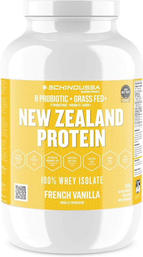 Super Foods Nya Zeeland WHEY Protein Isolate | 25-28G Protein | 0G socker | 1G kolhydrater | 110-112 kalorier (franska Vanilla, 2 LB)