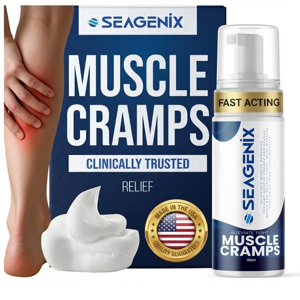 Fast-Acting Muscle Cramp Relief, Magnesium Foam for Leg Cramps