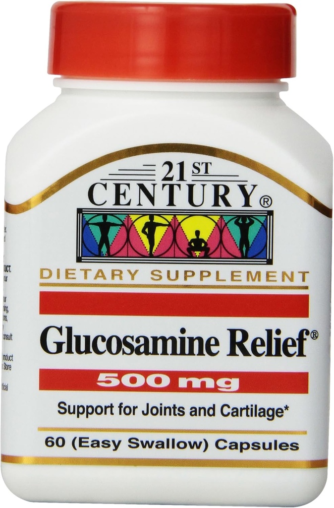 2000-luvun Glukosamiini Relief 500 Mg, 60 Helppo niellä Kapselit (pakkaus 3)