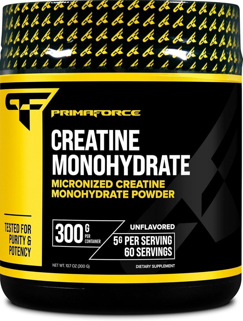 Primaforce Creatiini Monohydraatti Powder, 300 Gram - Mikronoitu, Gluteeniton, ei-GMO