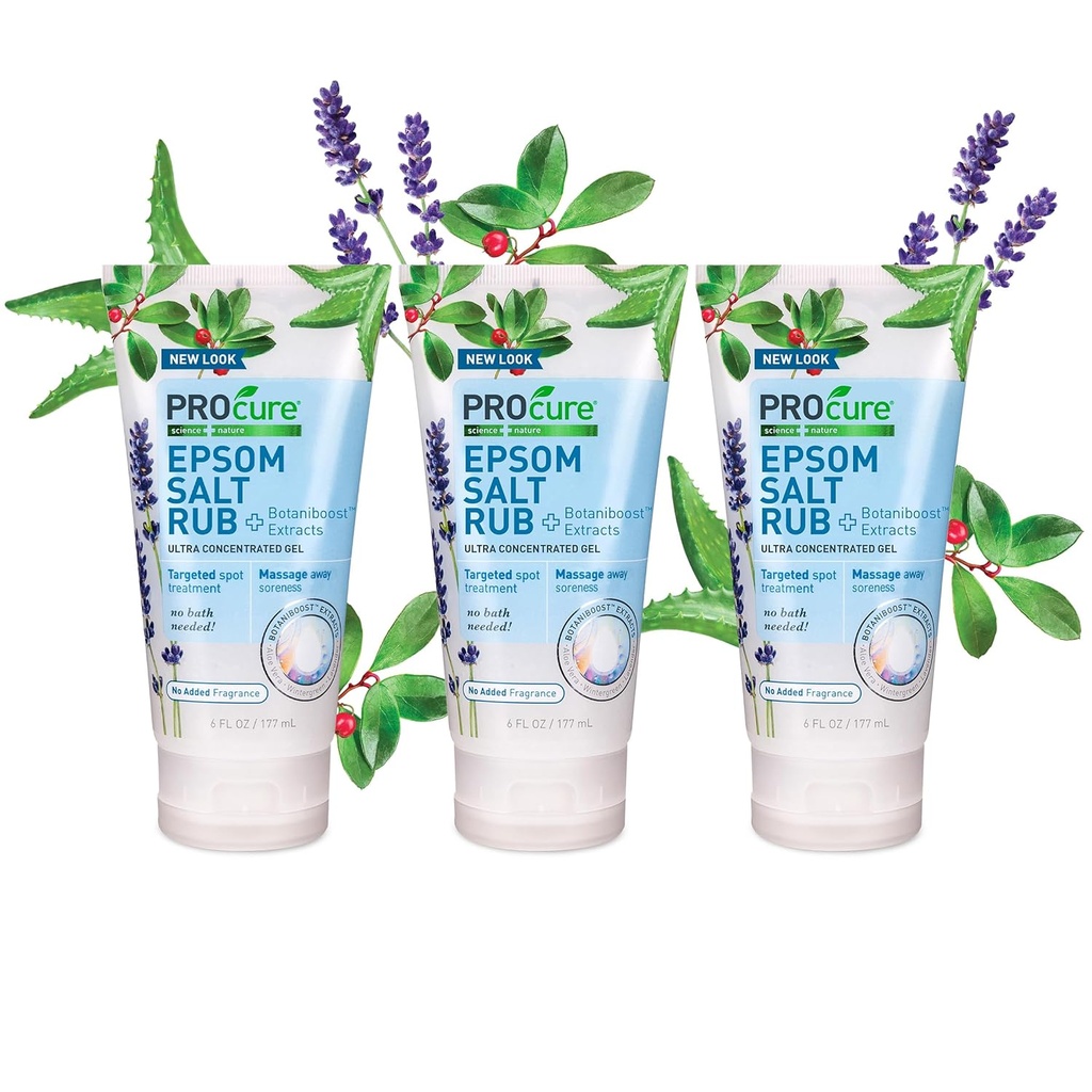Procure Epsom Salt Rub Gel - 3 pakkaus