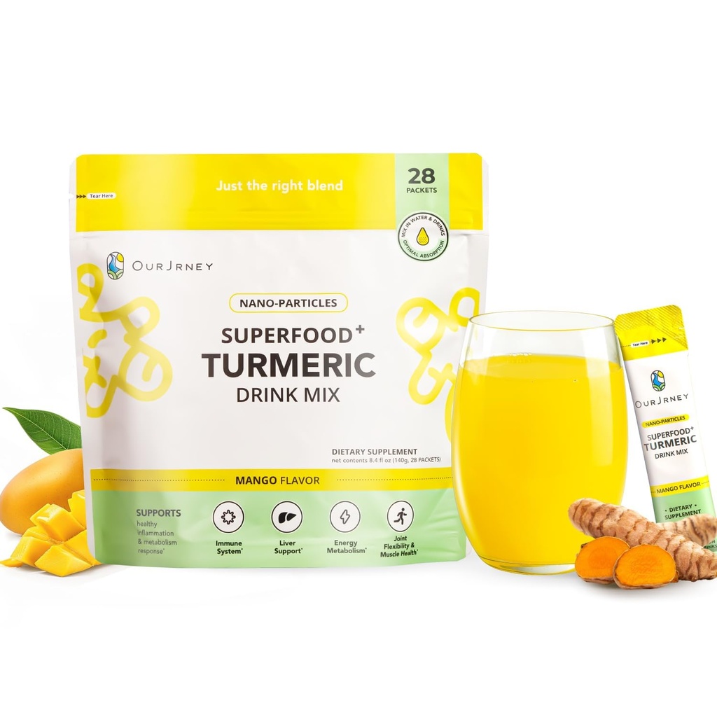 Nano Turmeric Curcumin Drink Powder, Golden Juice for Wellness & Immunet, No Turmeric Maku, Lisää Smoothies/Water Daily Morning Rutiini.35X Imeytyminen.