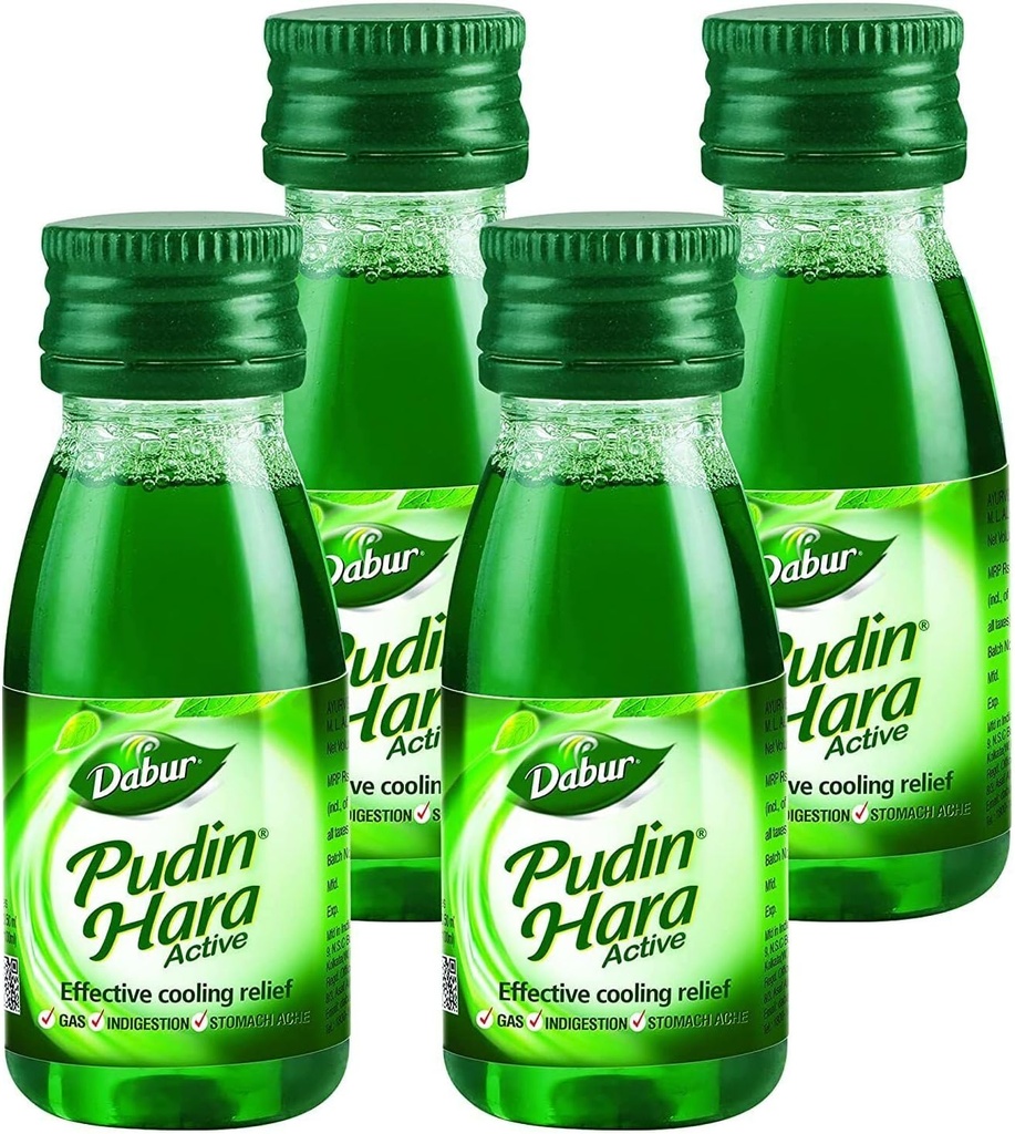Dabur Pudin Hara Active, 30 Ml - Lemmikkipullo (pakkaus 4)