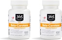 365 av Whole Foods Market, Beta Carotene Dry 15000 MCG, 100 Count (Pack of 2)