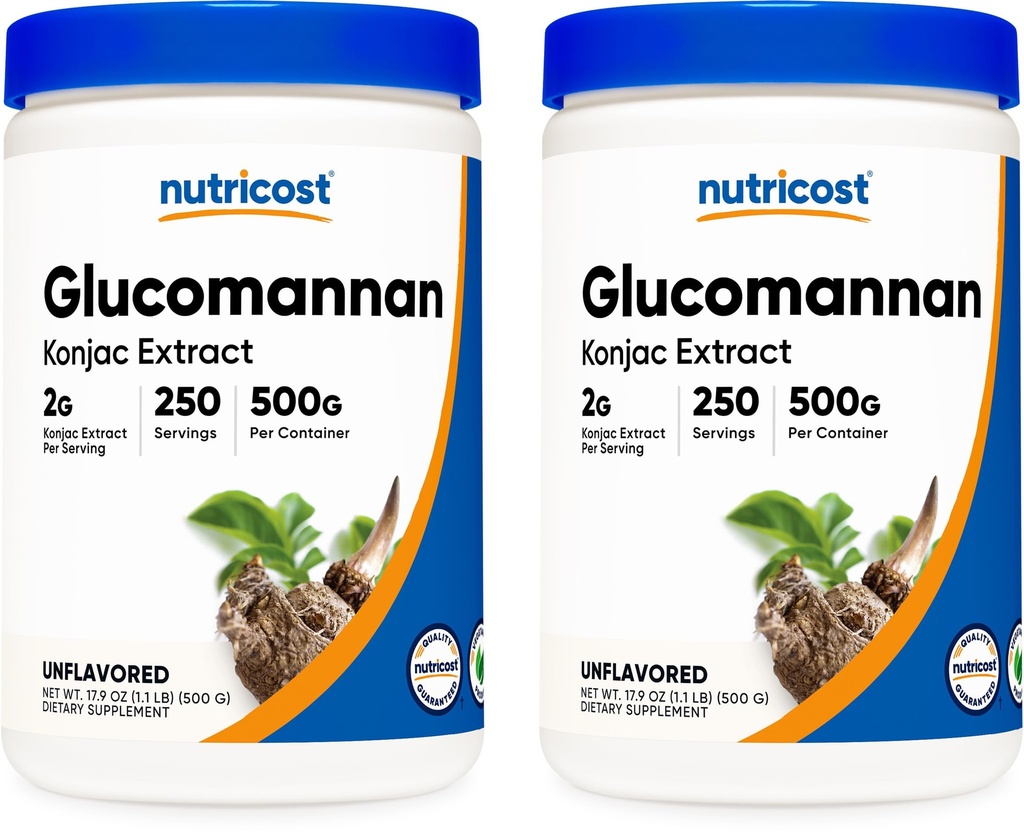 Nutricost Glucomannan Powder 500G (2 pulloa)