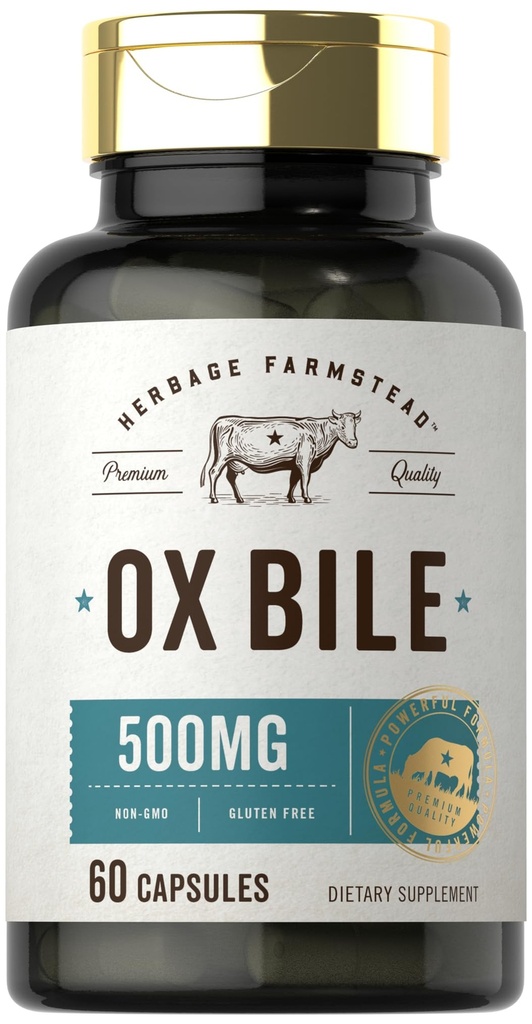 Carlyle Ox Bile Supplement 500 mg 