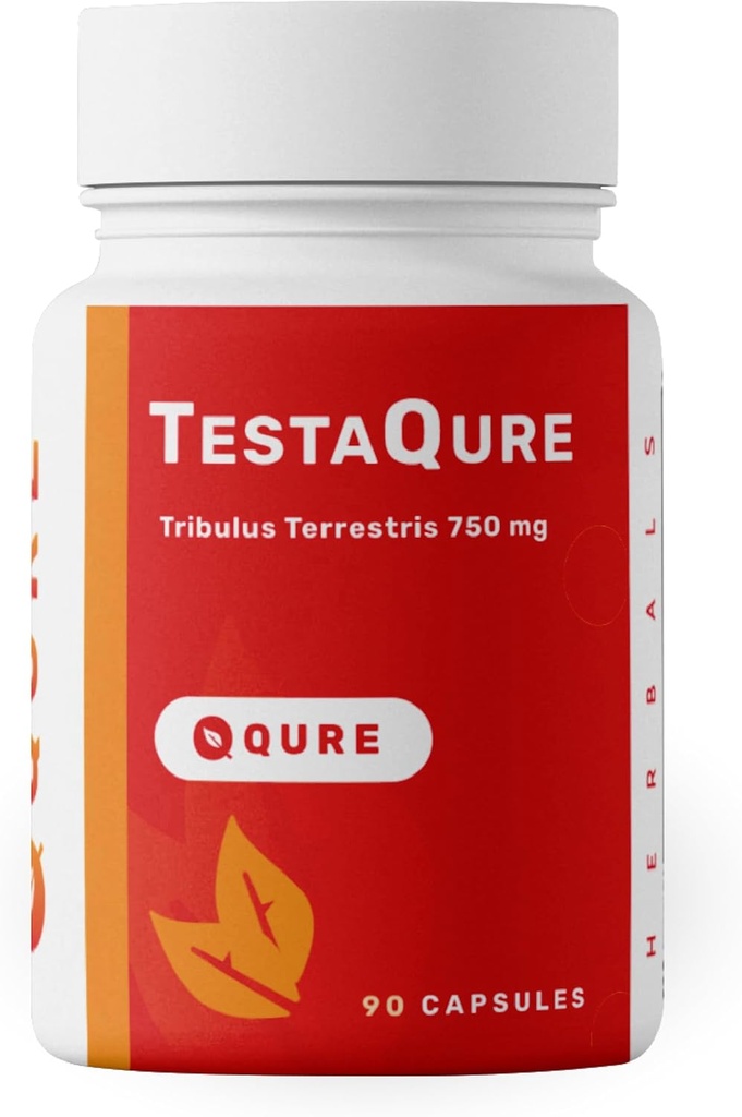 TestaQure Testosteroni täydentää miehille - Testosteroni Booster Nostaa Mies Potenssi & Lihasmassa - Stamina, Endurance, energia & Mood Enhancer - 90 kapselia Vegaani & soijavapaa