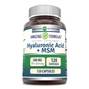 Amazing Formula Hyaluronic Acid & MSM Supplement ... 500 Mg... 120 kapselia...