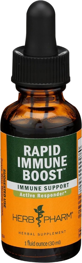Herb Pharm Rapid Immuuni Boost Nestemäinen kasviperäisten Formula aktiivinen Immuno tukea - 1 Ounce