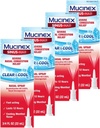 Mucinex Nasal Decongestant Spray, Sinus-Max Severe Nasal Congestion Relief Clear & Cool Nasal Spray, varar 12 timmar, snabbverkande, kylning Menthol Flavor, Packaging May Vary, 0,75 Fl Oz (Pack av 4)