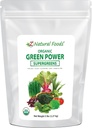 Z Natural Foods Organic Greens Superfood Powder - Ohra Grass, Wheatgrass, Spirulina, Pinaatti, Parsakaali, Alfalfa Leaf, juurijuurikas, Tomaatti, Dulse & Moringa - Raw Vegan Gluten Free - 5lbs