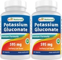 Best Naturals Kaliumglukonaatti 595 mg 250 tablettia (250 ml (pakkaus 2))
