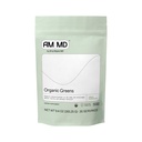 Amy Myers MD Organic Greens Powder - Tukee Energy & Gut Health - USDA Organic Superfood Blend with Spirulina, klorella, Barley Grass - 270g (30 tarjoilua)