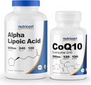 Nutricost Alpha Lipoic Acid 600mg, 240 Caps CoQ10 100mg, 120 kapslar