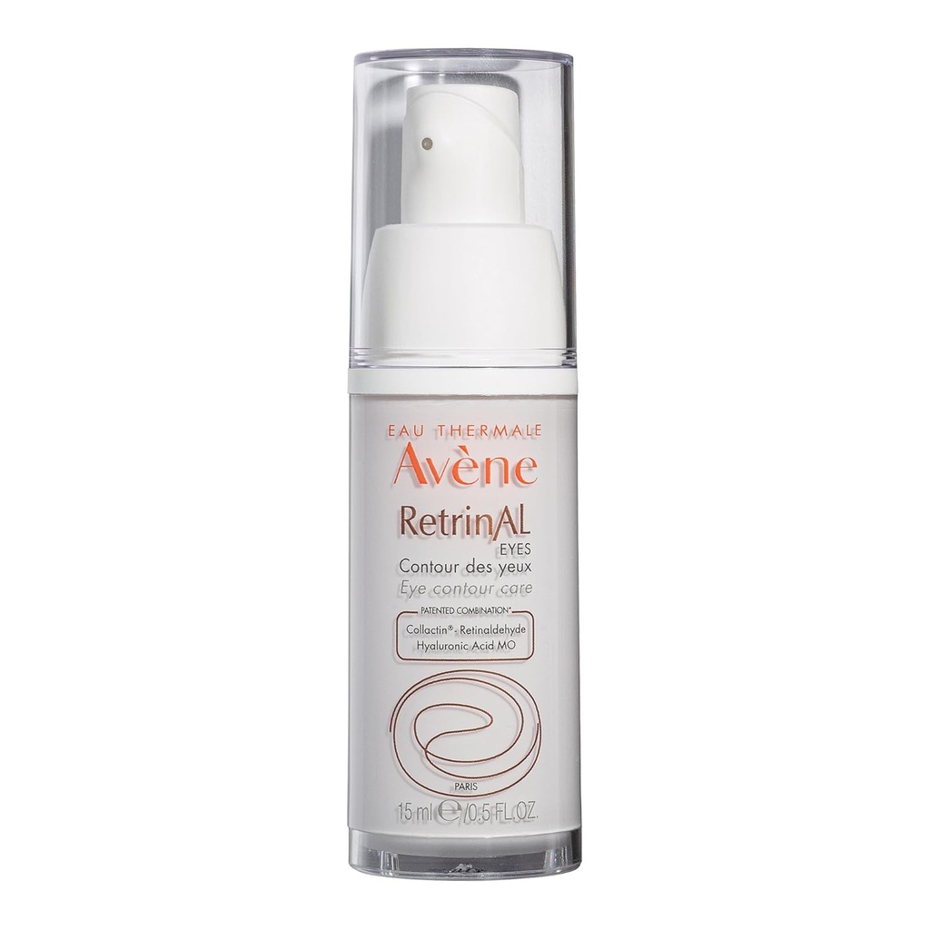 Avène Retrinal EYES Advanced 3-In-1 Eye Cream, Verkkokalvon silmävoide, Powered by Retinaldehydi & Hyaluronic Acid, auttaa sileä ryppyjä, minimoi silmän alla turvotus ja tummat ympyrät, silmäkerma anti-aging