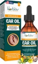 Organic Ear Oil for Ear Infektiot - Natural Eardrops for Infektioiden ehkäisy, uimarin korvan ja vahan poisto - Lapset, Aikuiset, Baby, Dog Eurache Remedy - kanssa Mullein, Valkosipuli, Calendula, Valmistettu USA