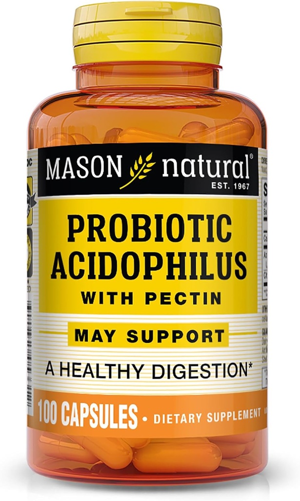 Mason Natural Acidophilus Pektiinikapselit, Ruoansulatus - 100 Ea