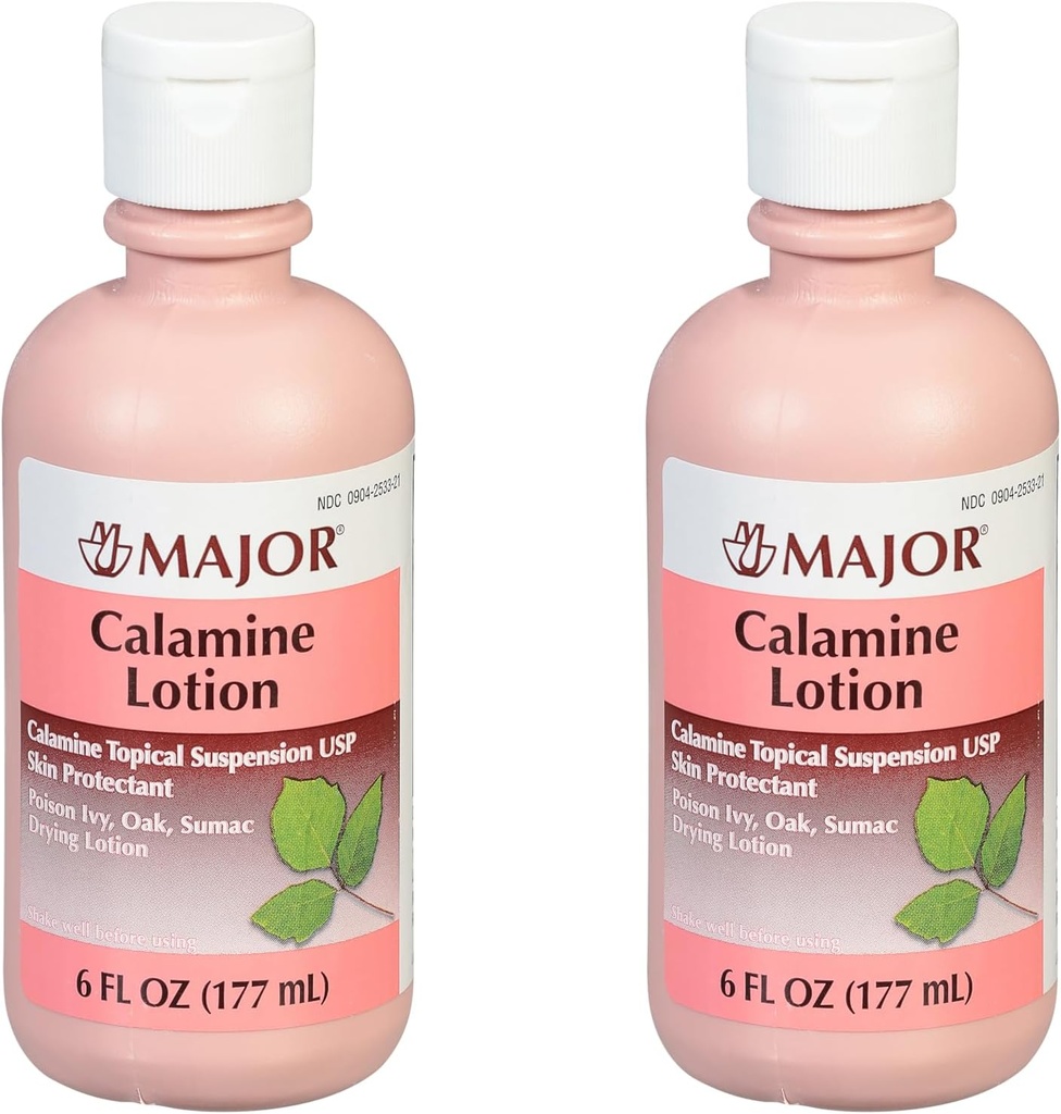 MAGOR Calamine Lotion - Calamiini UPS-suspensio - 6 Fl Oz (177 ml) (2 pakkaus)