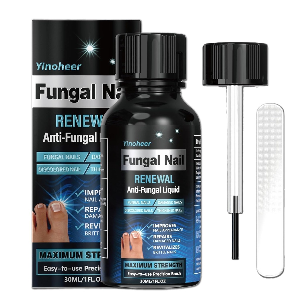 Toenail Fungus Treatment, Nail Fungus Treatment for Toenail, Nail Repair Solution, Fingernails Renewal Liquid for Damaged & Discoloration Nail, Nail Fungus Treatment, Safely and Gently - 30ML (1 FLOZ)