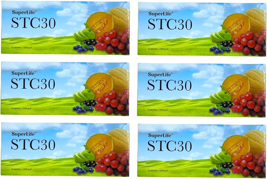 Generic Coffeelover1111 Superlife STC30 STC 30 Superlifeworld Kantasolu täydentää 15 pussia Kukin (6 laatikko)