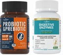 Yhteensä Gut Health Boost Bundle: Ruoansulatuskanavan entsyymit + 100 miljardia Probiootit miehille & naisille