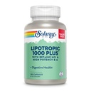 SOLARAY Lipotropic 1000 Plus, Betaiini HCl & High Potency B-6, terve ruokahalu, energia ja rasvan aineenvaihdunta tuki, Lipotropic Complex Plus Aloe Vera, 60 päivän takuu, 30 tarjoilua, 180 kapselia