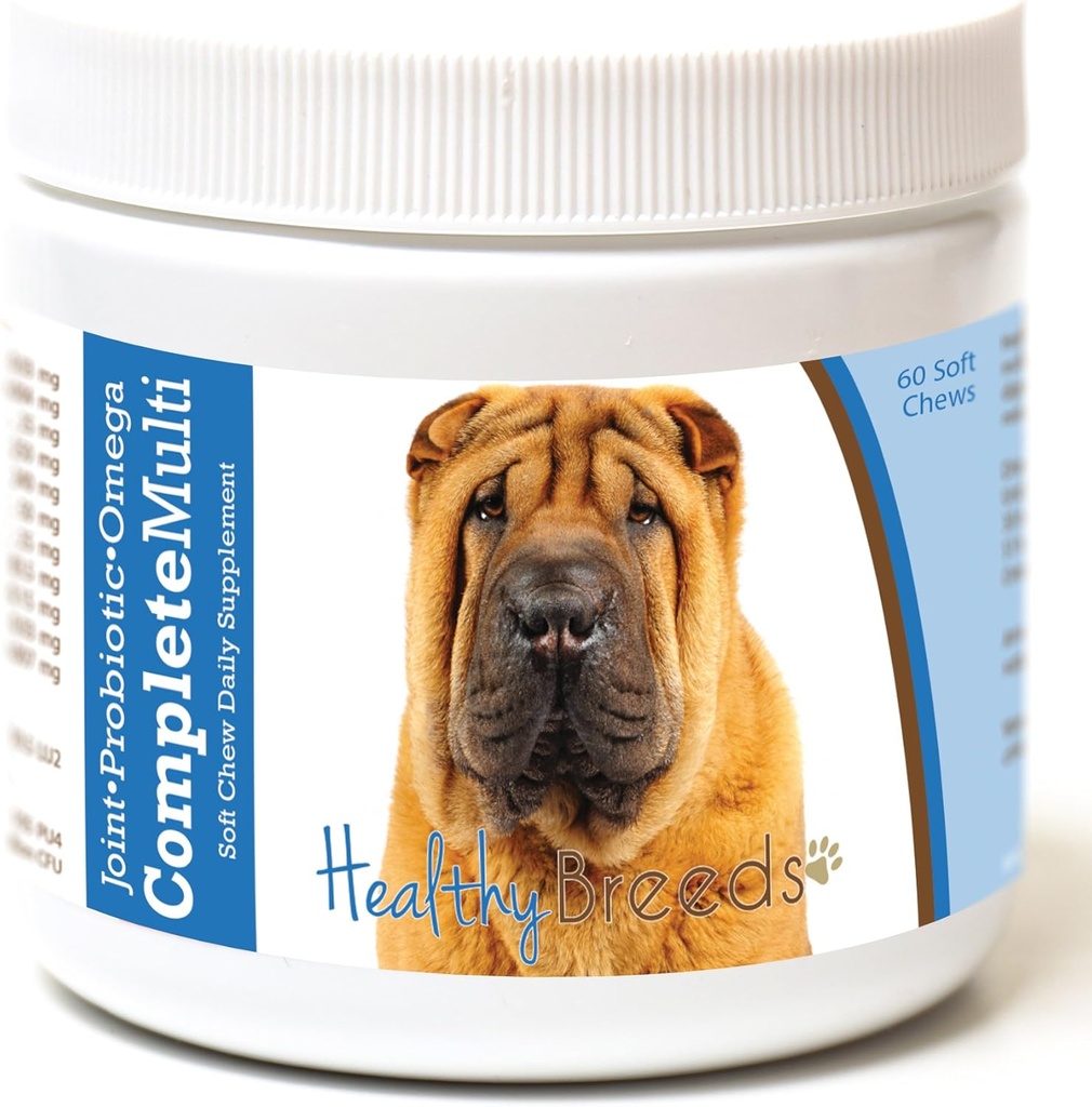 Friska raser kinesiska Shar Pei alla i en multivitamin mjuk tugg 60 greve