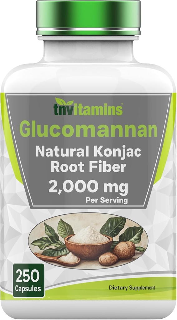 tnvitamiinit Glucomannan kapselit 2000 MG - 250 Count 