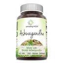 Hämmästyttävä Intia Natural Ashwagandha ... 500 Mg Per Serving... Kasviskapselit