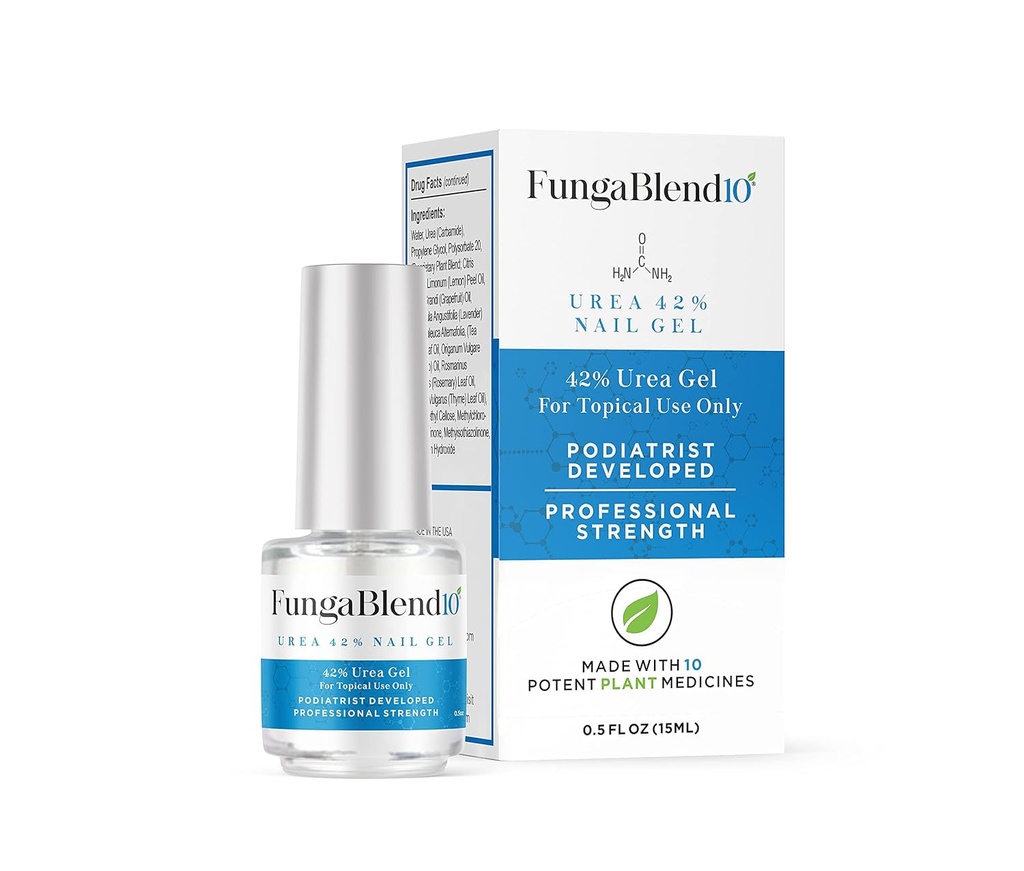 FungaBlend 10 - Urea 42% kynsien geeli Cure Fungus Faster - Toimittaa sienilääke lääkkeitä suoraan Fungus - Nopeat tulokset Uutinen Ratkaisu varpaan ja sormen kynsien korjaus hoito