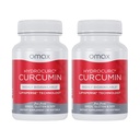 Omax3 2 pakkaus - HydroCurc Turmeric Curcumin Softgels, Erittäin biologisesti käytettävissä MCT Oil Nanoparticle for Potency & Absorption, Joint Health, 120 Softgels